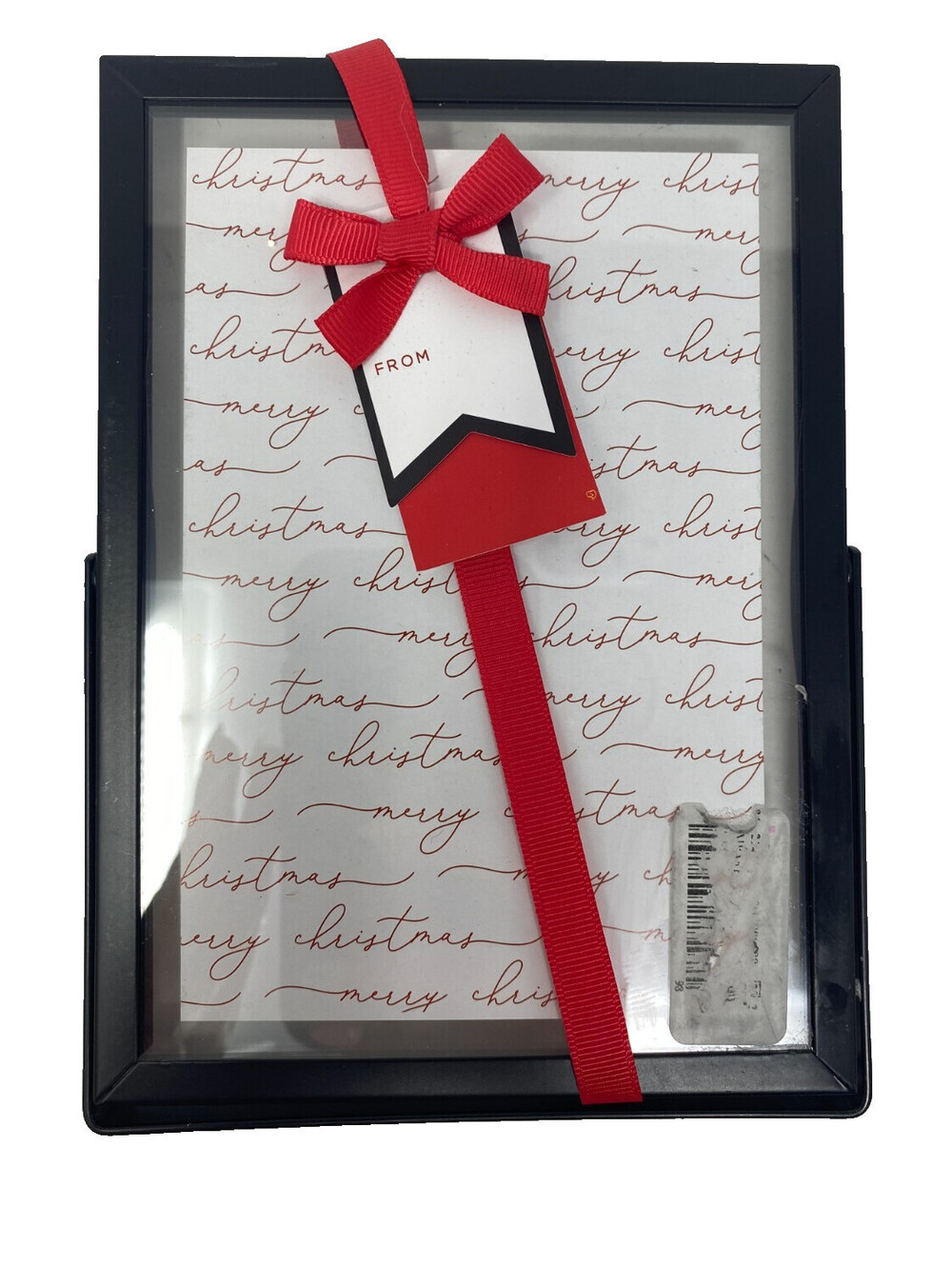 Sheffield Home 5x7 Floating Frame Black Metal Christmas Gift Wrap Ribbon 4x6